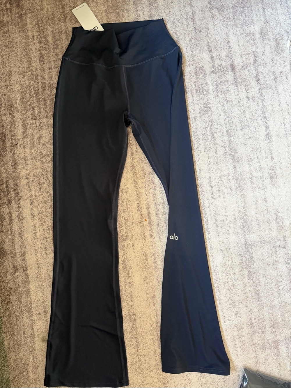 ALO Yoga Kids Black Flare Leggings